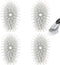 Brush Refills for OXO Dish Brush, 4 Pack, Soap Dispensing Head Replacement for Scrubber (Grey)