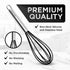 Silicone Whisk Set, 3 Pieces, Stainless Steel & Silicone Non-Stick Coating, 12-inch, 10-inch & 8.5-inch