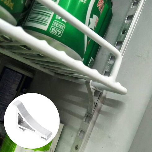Freezer Shelf Clips Freezer Shelf Clip- 8PCS Aluminium Refrigerator Shelf Clips- Stable Shelf Support Clips for Refrigerator Replacement Shelves Cabinet Shelf Cooler Shelf