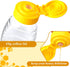 32 5 oz Hoolerry Pieces Clear Plastic Honey Bottles Squeeze Honey Containers Jars Empty Refillable Honey Holder
