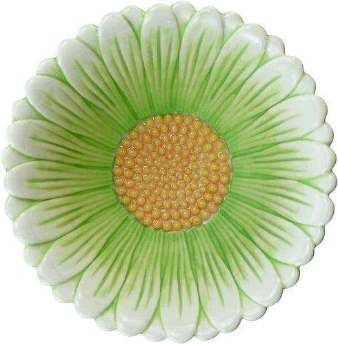 Green Daisy Ceramic Bowls - Rice, Salad, Soup, Dessert, Cream Soup Bowls