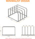 Cutting Board Holder Stand, Cutting Board Storage Rack, Cutting Board Organizer, 304 Stainless Steel Cutting Board Holder, Cookie Sheets Organizer 1.0+1.2 Inch Width Slots(Large) by KORRTFID