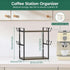 Countertop, 2 12 EsLuker.ly Coffee Station Bar Organizer Mug Holder Stand Tier Mug Cup Tree Rack for Kitchen Office