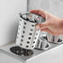 OCS Parts Stainless Steel Utensil Drying Cups | Stainless Steel | Perforated Kitchen Flatware and Silverware Holder