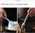 Mini Silicone Spatula Set of 5, Heat Resistant & Nonstick Rubber Utensils, Dishwasher Safe for Cooking, Baking