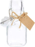BLUE PANDA 15 Pack Small Swing Top Glass Bottles - 2 oz/60 ml with Lids, Stoppers, Tags & Jute Twine