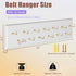 Belt Hanger Wall Mount, Belt Organizer for Closet, Holds Over 28 Belts, Wooden Wall Mounted Rack for Storage