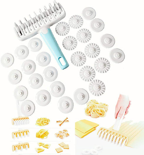 Lattice Roller Cutter, Pasta Cutter Wheel, Dough Noodle Cookie Pie Dessert Pizza Bread Pastry Crust Cutters