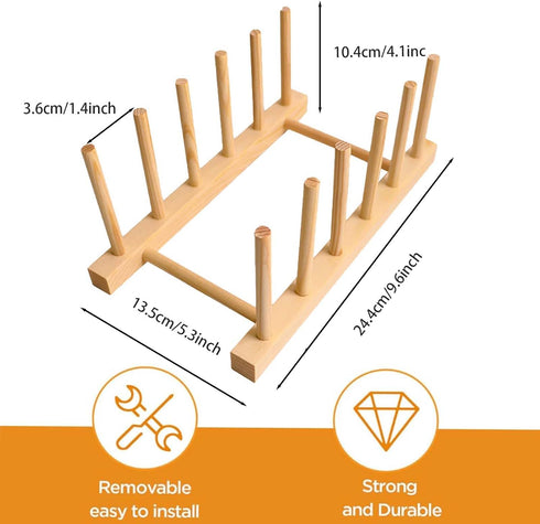 Bailitoy 2 Pcs Wooden Kids Bookshelf,Toddler Book Display Shelves Children Book Rack Suitable Kids Rooms, Nursery
