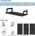 17 Inches (Set 3) Harwaya Wall Mounted Bookshelf, Floating Bookshelves for Bedroom, Long Wall Mount Book Shelves