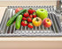 Roll Up Dish Drying Rack, Stainless Steel and Silicone Over The Sink Foldable Drain Rack for Kitchen, 14.5” x 14”, Gray