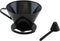 Gourmet Style Single Cup #2 Cone Pour Over Coffee Brewer Dripper, Portable Easy to Use Coffee Maker