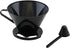 Gourmet Style Single Cup #2 Cone Pour Over Coffee Brewer Dripper, Portable Easy to Use Coffee Maker
