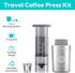 CASABREWS Portable Coffee Maker, 2 in 1 Small Travel Machine for K Cup Pod or Ground Coffee, Quick Press Kit with