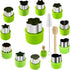 14 Pcs Stainless Steel Fruit Vegetable Cookie Cutters, Mini Pie Cookie Stamps Mold for Kids Baking