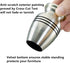 Small Keepsake Urn for Human or Pet Ashes, Hard Metal Mini Funeral Urn with Velvet Bag, Qty 1