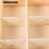 FAVOMOTO Multi-Compartment Countertop Holder, Wooden Tea Storage Box with 9 Divided Sections for Tea Bags and Seasoning