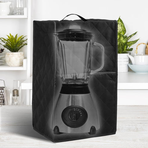 Blender Dust Cover, Kitchen Blender Cover with Accessory Pocket and Handle, Anti Fingerprint Dust Proof Cover