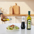 Summark 10 OZ Diamond Oil and Vinegar Dispenser for kitchen,Olive Oil Dispenser Bottle,Elegant Glass Cooking Oil