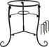 10" Tall Gazing Ball Stand for 8-10 inch Balls, Black Metal Gazing