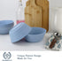 Homienly Alternatives Plastic Bowls, 36oz Cereal Bowls Set of 6, Microwave and Dishwasher Safe, Sky Blue
