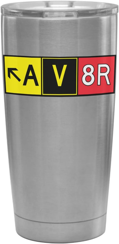 Pilot Expressions AV8R Taxiway Sign Stainless Steel Insulated Tumbler
