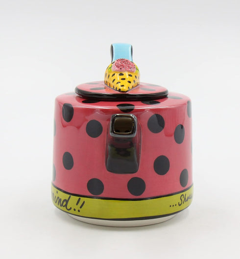 Appletree Design Shoes On Her Mind Teapot, 4-1/8-Inch