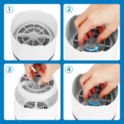 KEEPOW HEPA Filter Replacement for Frida Baby Air Purifier 3 in 1, RIGOGLIOSO Air Purifier GL2103, JINPUS GL-2103, 2