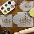 Designer Stencils Chandelier Stencil Set, Cake and Cookie Stencils, Beige/Semi-Transparent