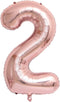 Balloon Number, 40 inch Rose Gold Foil Balloons Numbers Mylar 0-9 for Birthday Party, Wedding, Bridal Shower