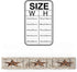 Burlap Table Runner, 70 Inches Long, Western Texas Star Rustic Wood Pattern for Wedding Party Decor