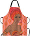 WONDERTIFY Sexy Woman Apron with Earrings and Red Hats, Adjustable Neck Bib for Men Women, Suitable for Kitchen Cooking