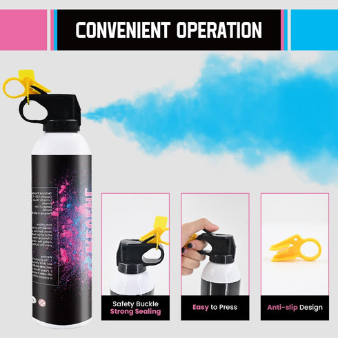 2Pack Gender Reveal Fire Extinguisher Blue or Pink Large Gender Reveal Smoke Powder Fire Extinguisher Baby Gender