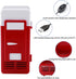 Mini USB Fridge - LED USB Refrigerator, Portable Compact for Drinks, Beverage Cans, Home, Office, Car (Red)