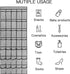 1 Pack 35 Breathable Mesh Pockets Large Hanging Shoe Organizer, Over The Door Rack for Closet Storage, Grey