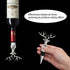 2 Packs Deer Wine Stoppers - Reusable Alloy Wine Bottle Accessories for Home Bar or Party (Silver + Gold)