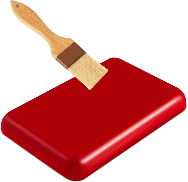 Heigble Cheese Wax Block for Preserving Cheese 2.2 lb Red Wax for Cheesemaking