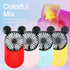 Cute Mouse Personal Mini Fan, Rechargeable Handheld USB Fan, Portable Pocket Size with 3 Adjustable Speeds (Red)