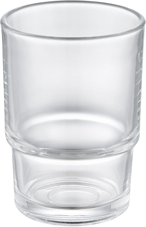 Bathroom Glass Cup, Aomasi Transparent Toothbrush & Toothpaste Holder, Mouthwash Tumbler Cup