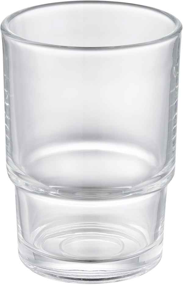 Bathroom Glass Cup, Aomasi Transparent Toothbrush & Toothpaste Holder, Mouthwash Tumbler Cup