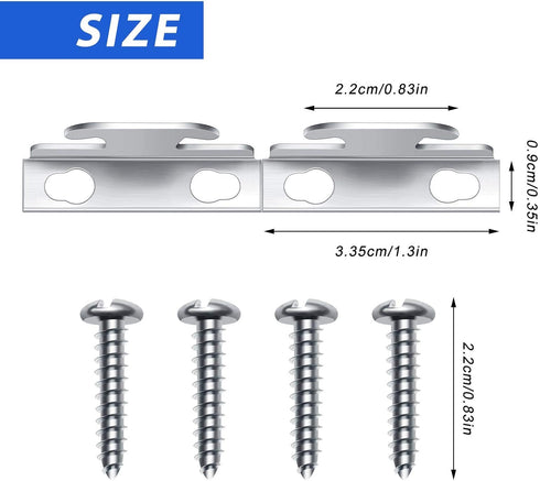 Funrous Curtain Rod Bracket Curtain Hooks Accessories Spreader Wall Bracket Hooks Adjustable Curtain Rod Sets with Screws for Home Kitchen Supplies (5 Sets), Silver by Funrous