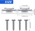 Funrous Curtain Rod Bracket Curtain Hooks Accessories Spreader Wall Bracket Hooks Adjustable Curtain Rod Sets with Screws for Home Kitchen Supplies (5 Sets), Silver by Funrous