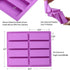 Large Rectangle Silicone Mold 2 PCS 8-Cavity Granola Bar Nutrition Cereal Bar Moulds Baking Pan for Energy Bar Chocolate Truffles Muffin Brownie Cornbread Cheesecake Pudding and Soap by ROTDAM