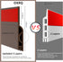 Door Draft Stopper, Weather Stripping Seal for Door Insulation, Under Door Gap Filler (78", Brown)