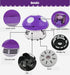 Aliotech Mini Cute Table Dust Vacuum Cleaner, Mushroom Shaped Portable Corner Desk Vacuum, Mini Dust Sweeper, Purple