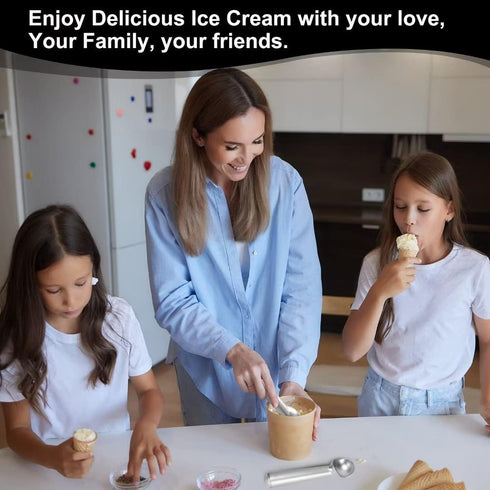 7 inch CUNSENR Ice Cream Scoop - One-Piece Nonstick Aluminum Ice Cream Scooper - Professional Metal Ice Cream Spoon