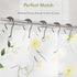 Amazer Decorative Bronze Shower Curtain Hooks - Stainless Steel Rust-Resistant - Set of 12 for Curtains