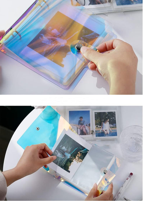 4x6 Photo Sleeves Photo Flip Book for 100 Pictures, Waterproof Pocket Holder for Recipe Cards