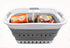 SAMMART 30L (8 Gallon) Collapsible Plastic Laundry Basket, Foldable Pop Up Storage Container/Organizer - Space Saving