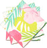Sparkle and Bash 3 Pack Tropical Plastic Tablecloth - 54x108 Inch Hibiscus Floral Aloha Cover